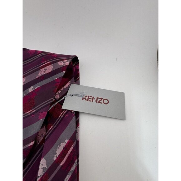 VTG ASSORTED LOT OF 3 - Purple Silk Ties Made in Italy - Abstract Retro Patterns - Picture 6 of 13